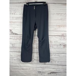 LL Bean Pants Women's Small Gray Softshell Snow Ski Bootcut Zip Pockets Stretch